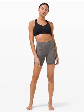 Lululemon Align High-Rise Shorts 6" in the Heathered Black Size 10